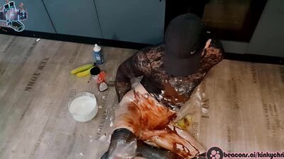 KinkyChrisX - Messy masturbation in nylon stockings (WAM) - FULL FAPHOUSE VIDEO