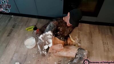 KinkyChrisX - Messy masturbation in nylon stockings (WAM) - FULL FAPHOUSE VIDEO