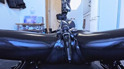 Rubber dolls with cute moaning girls and interlocking vibrators for hypnotic masturbation????