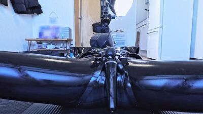 Rubber dolls with cute moaning girls and interlocking vibrators for hypnotic masturbation????