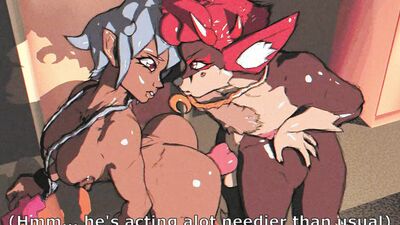 Virtual Boyfriend - Hotel Round! Demon Fox Furry Casey Plows Human Femboy Giru's Bubble Butt Again!