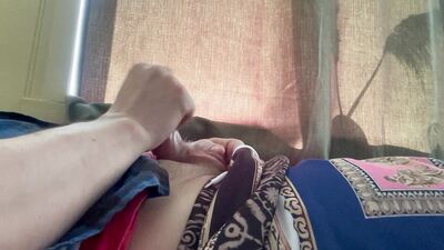 Jerking off during the day.