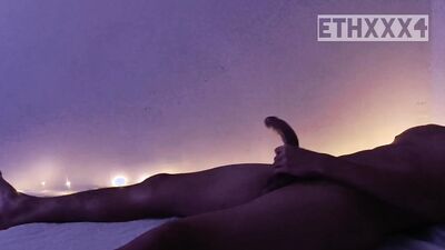 I play with my cum after a good handjob ????