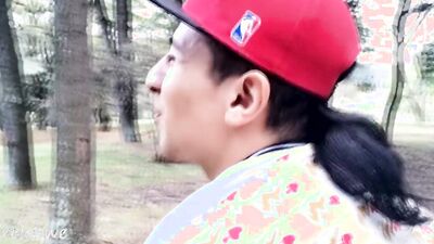 Entrenado como puta en el parque con morbo en español