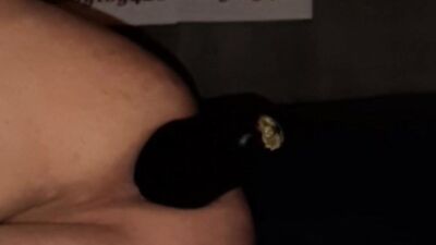 2 HUGE EGGPLANTS anal stretching