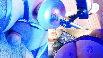 Foxie's Squirting Cock Cumming in Lion's Ass Round 2