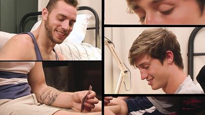 Muscle R.A Fucks Cute College Twink - Carter Woods, Dallas Preston - NextDoorTwink