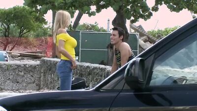 BAITBUS - The Rock And His Friends Go Around To Find A Straight Guy To Fuck For Money