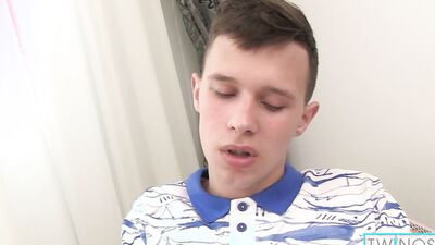 Slim Aaron Milks His Hard Cock During Hot solo Performance!