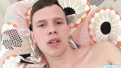 Slim Aaron Milks His Hard Cock During Hot solo Performance!