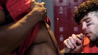 HETEROFLEXIBLE - Angry Straight Alpha Adrian Hart Dominates Football Teammate In Locker Room