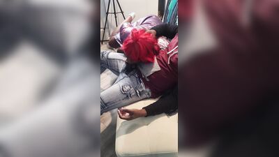 RED HEADED SLUT THROAT FUCKED ON DA COUCH ! ???? Just for fans - Wondahead22