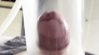 Face fucked by milking machine