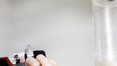 Face fucked by milking machine