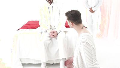 MasonicBoys Ethan Tate fucked raw by suited DILF in religious ritual