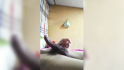 Chuco masturbates his big cock after school