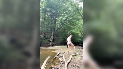 Jesse Gold Jerking Off in the Woods