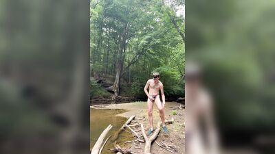 Jesse Gold Jerking Off in the Woods