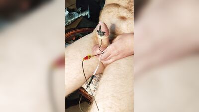 estim fun cum in condom