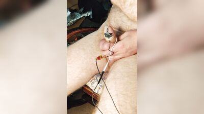 estim fun cum in condom