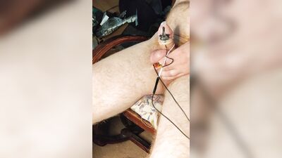 estim fun cum in condom