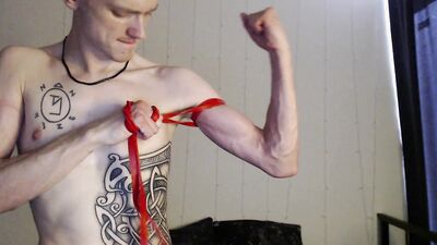 Another video of Endo where he shows off his biceps
