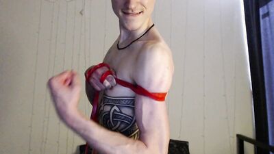 Another video of Endo where he shows off his biceps