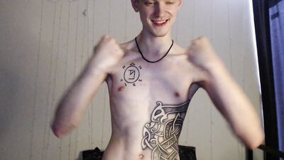 Another video of Endo where he shows off his biceps