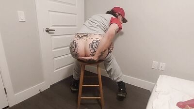 Baseball Fan Oils Up and Rides Baseball Bat Sized Toys