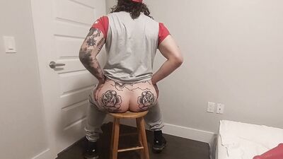 Baseball Fan Oils Up and Rides Baseball Bat Sized Toys
