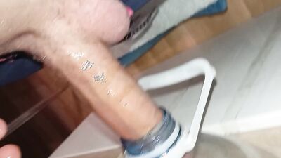 The Stud With The Big Cock Is Eager To Fuck An Ass, Cumshot In The Mouth Of The Bottle ????!