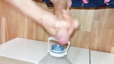 The Stud With The Big Cock Is Eager To Fuck An Ass, Cumshot In The Mouth Of The Bottle ????!