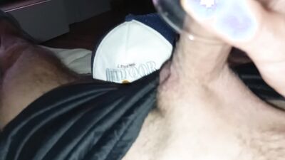 The Rich Big Cock Fucked the Glass Hard and the Internal Cumshot was Massive