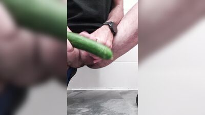 A huge iced cucumber in a straight man's ass. 10 minutes of absolute pleasure