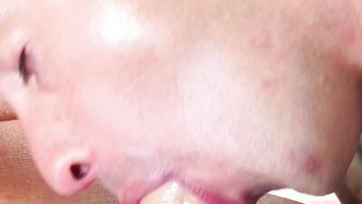 This handsome family man came for a massage and had his son's friend suck his big cock
