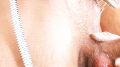 Handsome straight hetero worker gets wanked in a shower.