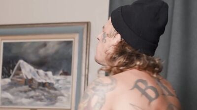 Tattooed Hunk Bo Sinn Gives Ashton Summers A Passionate Pounding Before Cuming On His Ass - BROMO