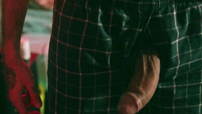 Big Uncut Cock Latino Camilo Brown Jerking Before Bed Cumshot In The Mirror