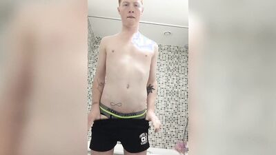 Redhead Jasper Rhodes Films Wanking Session In The Shower