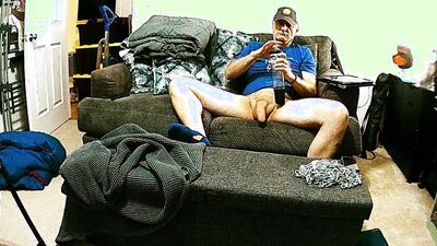 Big dick sucking with toy