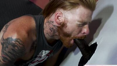 Inked Jock's Hairy Ass Gets Filled By A HUGE MONSTER COCK
