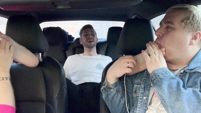 Dimitri Hops In For Some Foot Action With Matt And Ryder