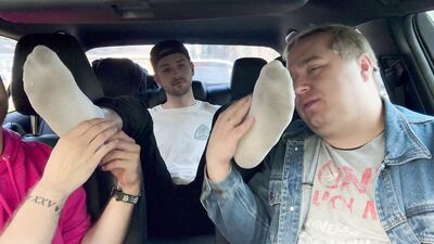 Dimitri Hops In For Some Foot Action With Matt And Ryder