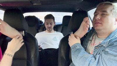 Dimitri Hops In For Some Foot Action With Matt And Ryder