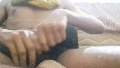 Skinny hairy teen jerking off in underwear