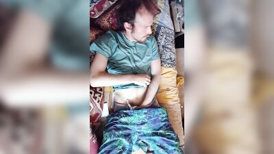 Relaxing with solo anal play - jerking off till I cum
