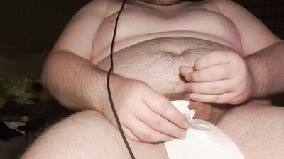 A big dude with big tits, ready to cum in end Part 10