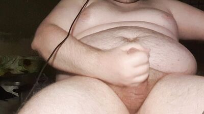 A big dude with big tits, ready to cum in end Part 10
