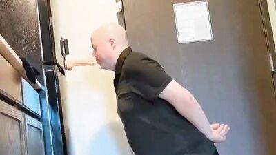 Micheal Ray Berry practices on the Deep Throat Trainer