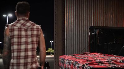 Hairy Stud Rails Muscly Jock In Parking Lot - RagingStallion